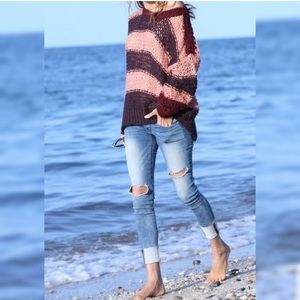 Anthropologie Lili’s Closet Rugby Stripe Sweater